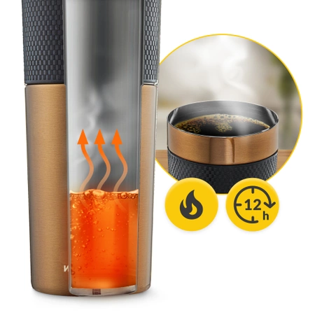 Cana termică Mountain Goat TRAVEL 450 ml maro