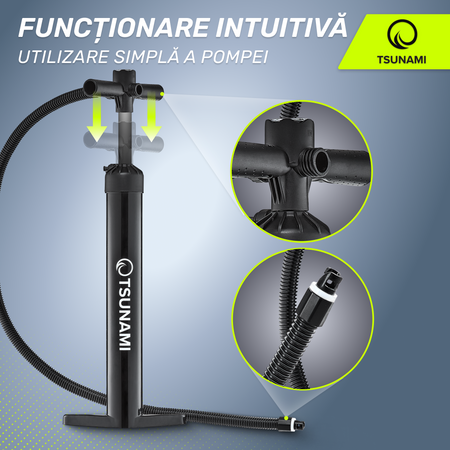 Pompă manuală de înaltă presiune pentru placa SUP TSUNAMI