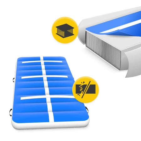 Pistă acrobatică AIR MAT PRO 10 x 1 x 0,4 m + pompă