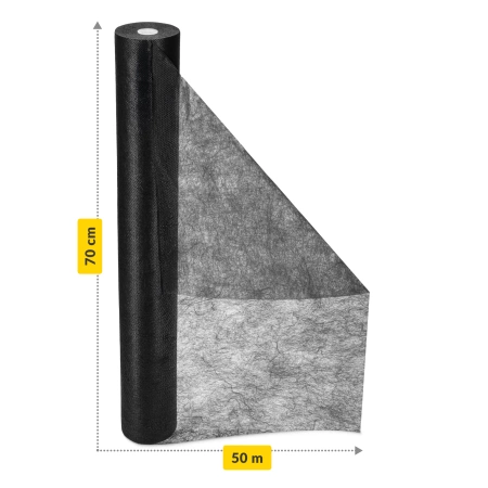 Tampon medical în rolă MED 70 cm x 50 m negru