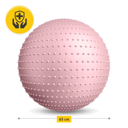 Minge de reabilitare cu vârfuri 65 cm