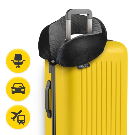 Pernă de calatorie pentru gât, din spumă, cu memorie