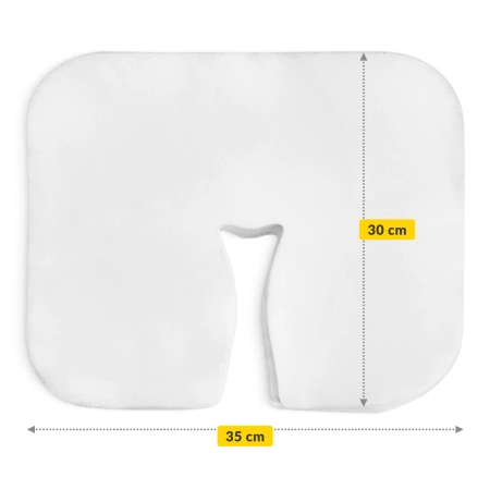 Husă de unică folosință pentru capătul patului, formă semicirculară, 50 buc.