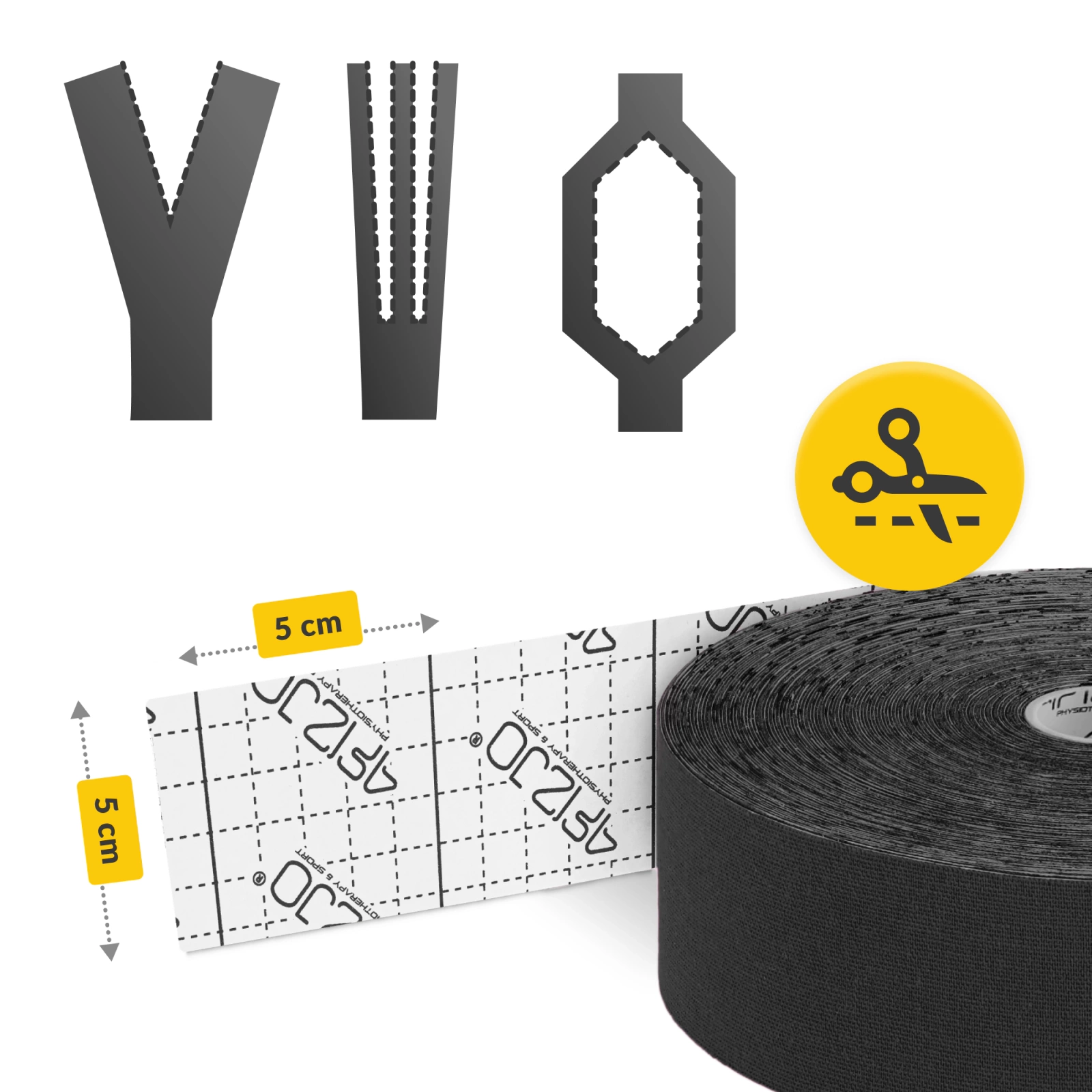 Bandă Kinesiotaping 5 cm x 5 m