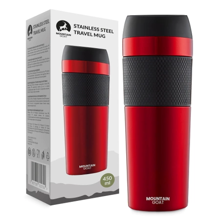 Cana termică Mountain Goat TRAVEL 450 ml roșie