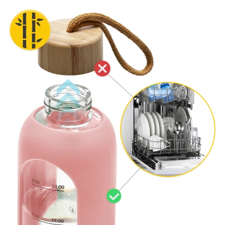 Sticlă pentru apă din sticlă, 750 ml