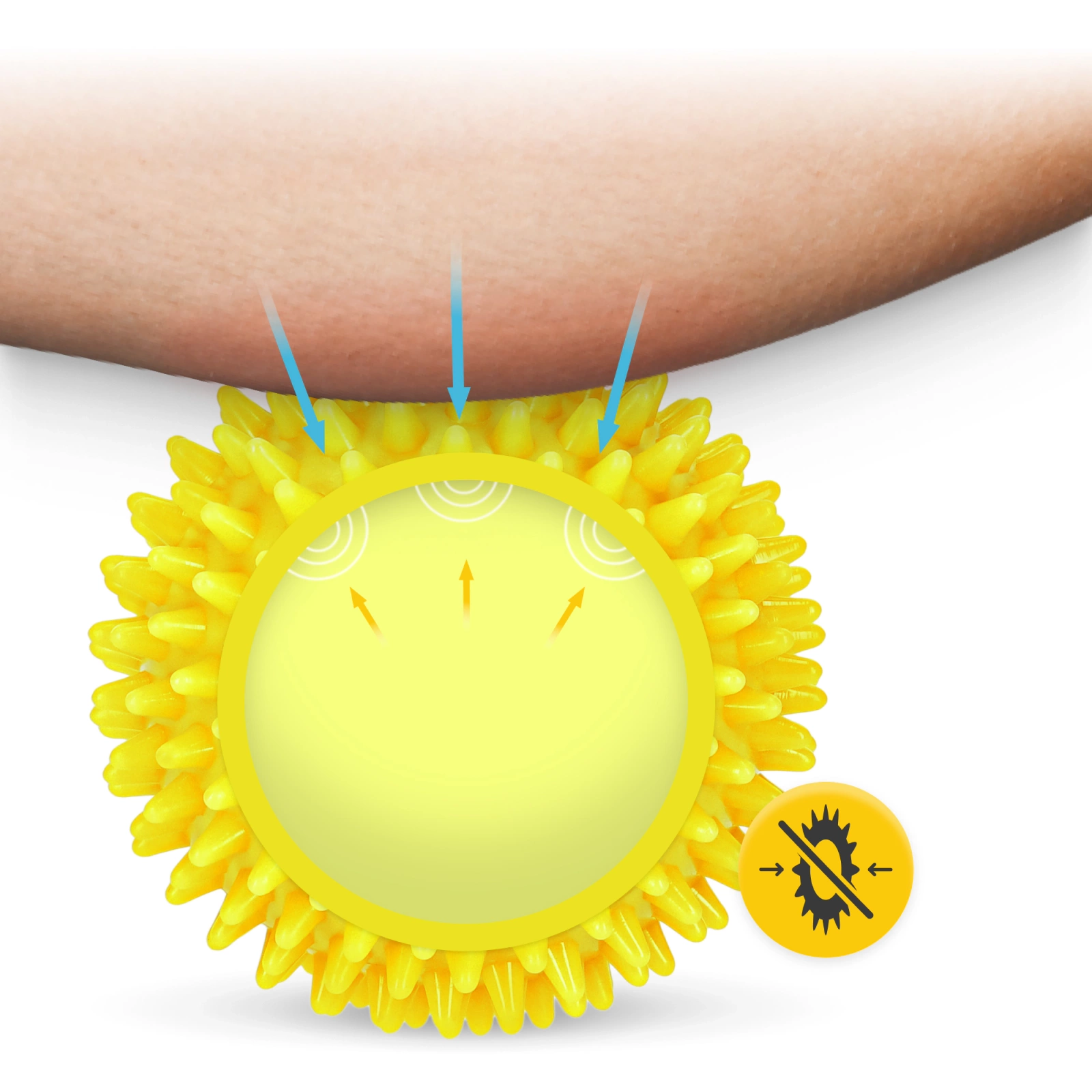 Minge de masaj cu colți 10 cm