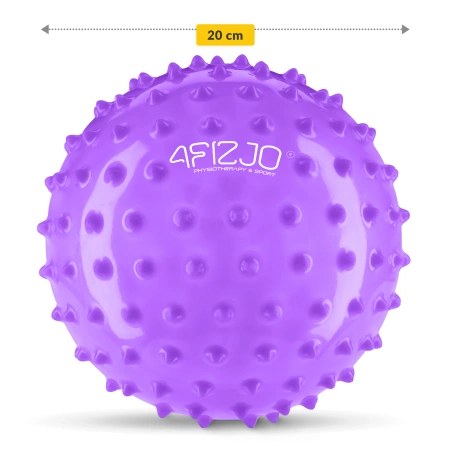 Minge de reabilitare cu țepi, 20 cm, violet