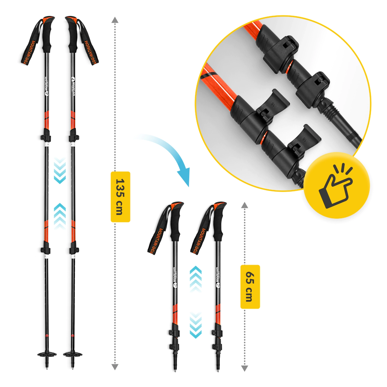 Bastoane de trekking PEAK+