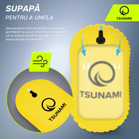 Baliză gonflabilă pentru înot TSUNAMI galben