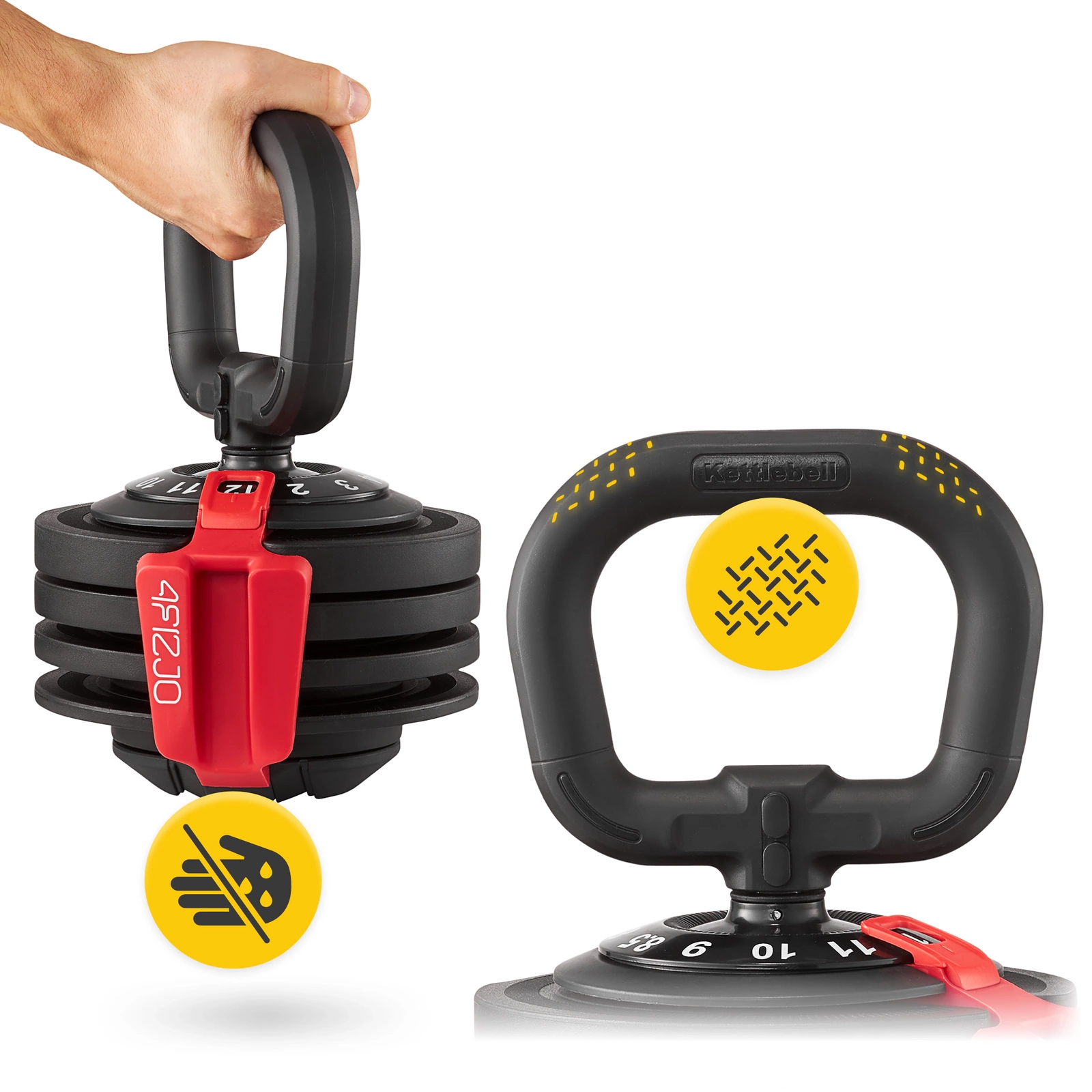 Kettlebell reglabil PREMIUM 2-12 kg